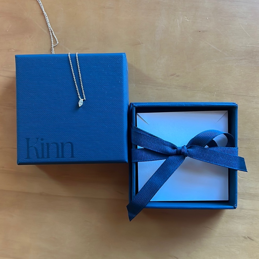 Kinn studio gold and Diamond necklace- never worn!